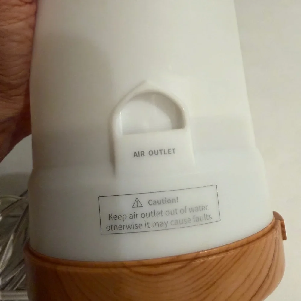 Essential Oil Diffuser White Wood Grain 300ml Aroma Humidifier ASAKUKI